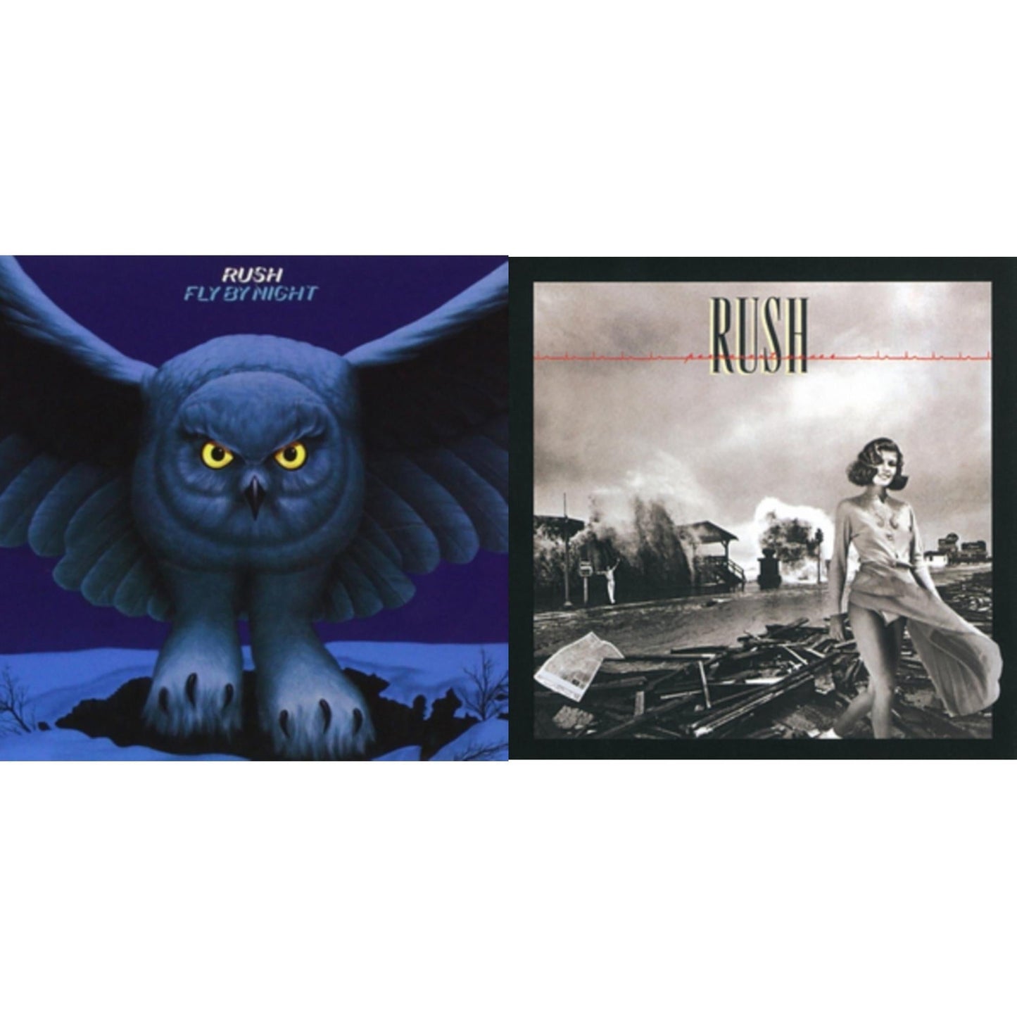 Rush - Fly By Night (180G) & Permanent Waves (180G) - LP Vinyl Bundle