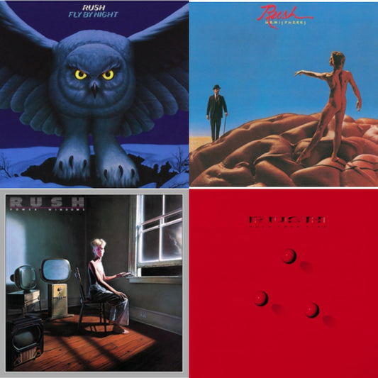 Rush - Fly By Night (180G) & Hemispheres (180G) & Power Windows (180G) & Hold Your Fire (180G) - LP Vinyl Bundle
