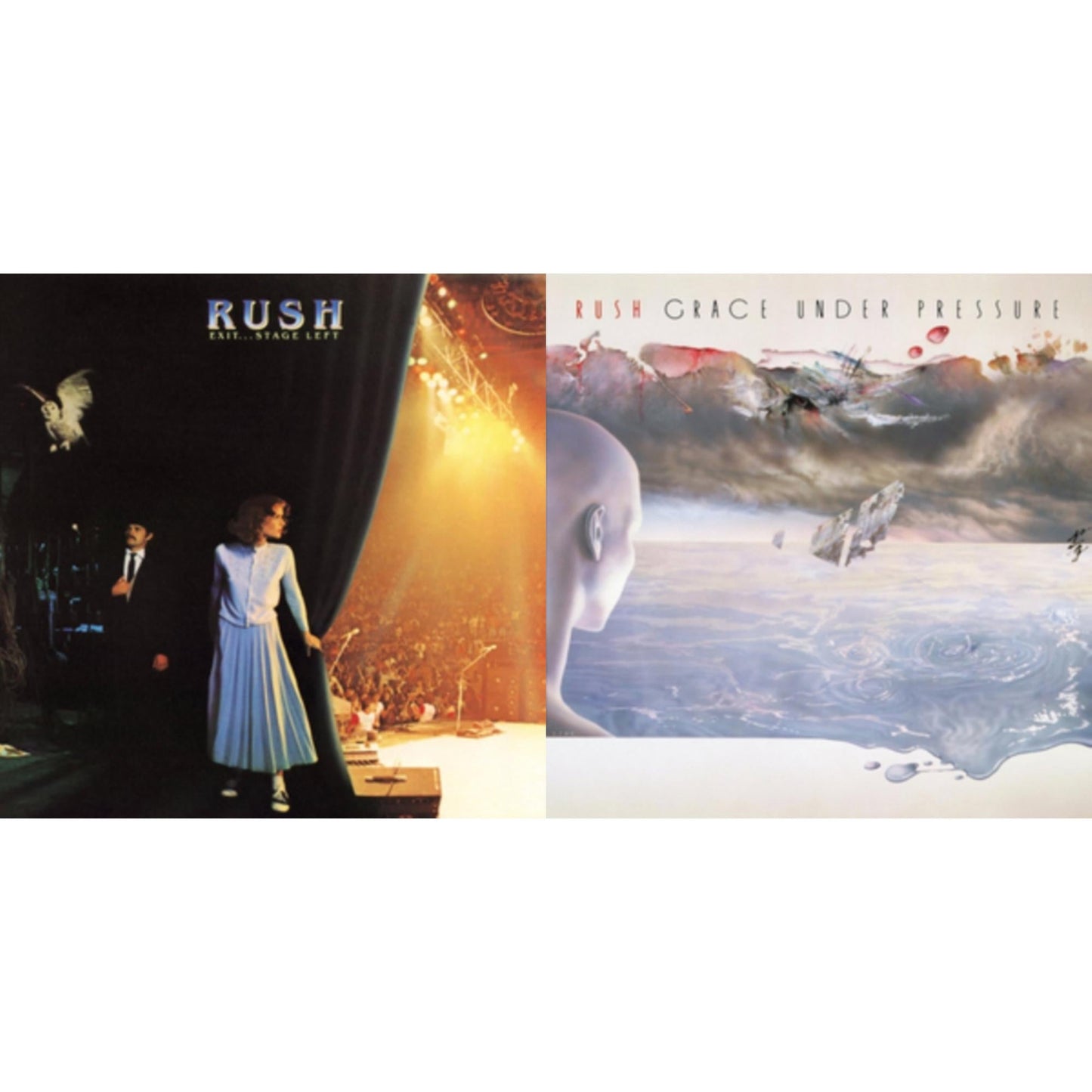 Rush - Exit Stage Left (180G) & Grace Under Pressure (180G) - LP Vinyl Bundle