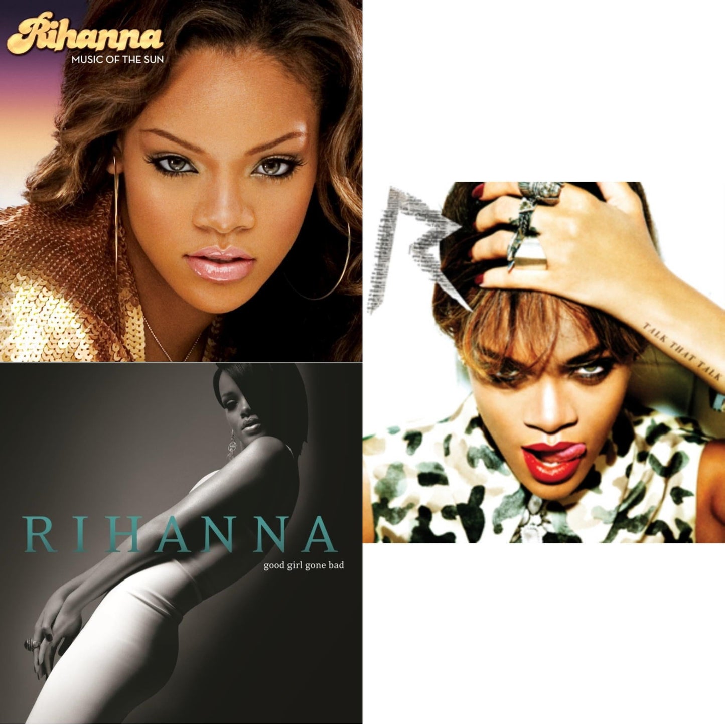 Rihanna - Music Of The Sun (Yellow Vinyl/2LP) & Good Girl Gone Bad & Talk That Talk