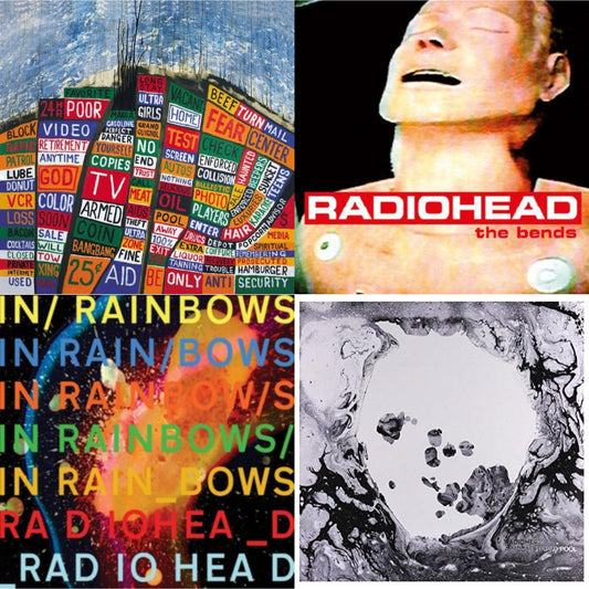 Radiohead - Hail To The Thief (2LP/45 RPM/180G) & Bends (180G) & In Rainbows (180G) & Moon Shaped Pool (Foil Gatefold Cover)
