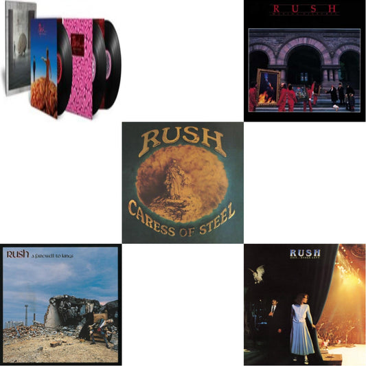 Rush - Hemispheres (40Th Anniversary/3 LP) & Farewell To Kings (180G) & Caress Of Steel (180G/Dl Card) & Moving Pictures (180G LP Vinyl/Dl Card) & Exit Stage Left (180G)