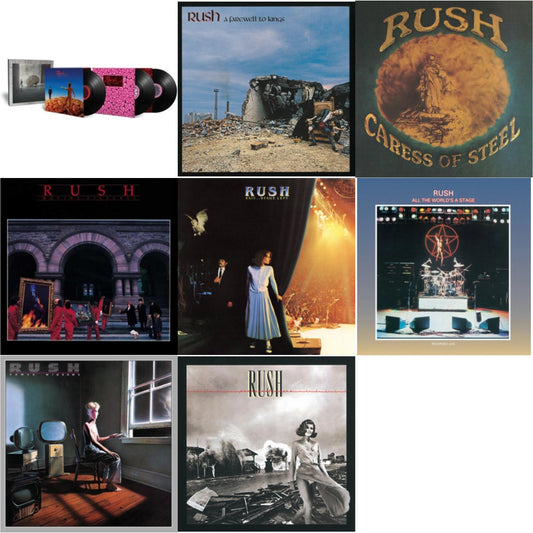 Rush - Hemispheres (40Th Anniversary/3 LP) & Farewell To Kings (180G) & Caress Of Steel (180G/Dl Card) & Moving Pictures (180G LP Vinyl/Dl Card) & Exit Stage Left (180G) & All The World's A Stage (180G) & Power Windows (180G) & Permanent Waves (180G)