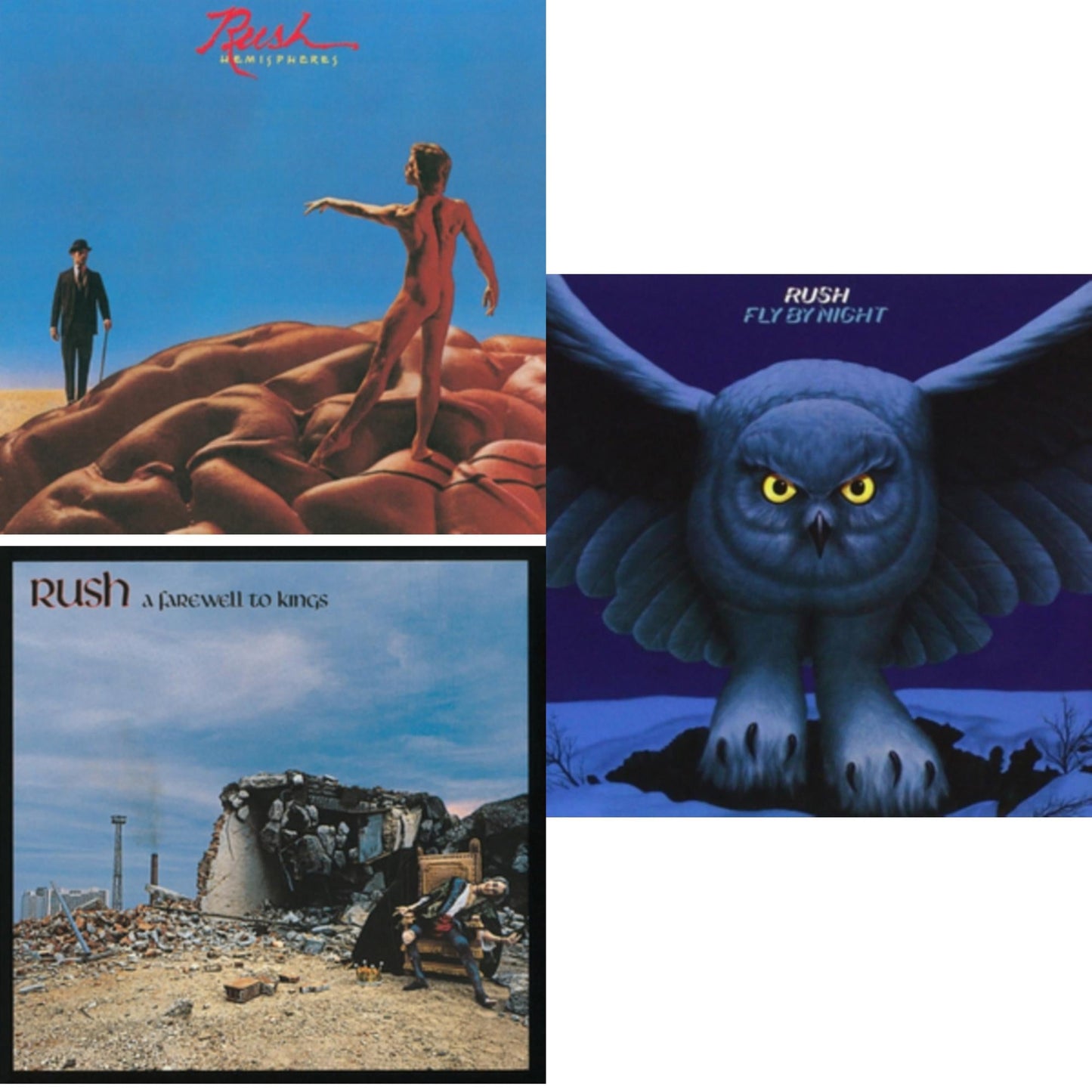 Rush - Fly By Night (180G) & Farewell To Kings (180G) & Hemispheres (180G) - LP Vinyl Bundle