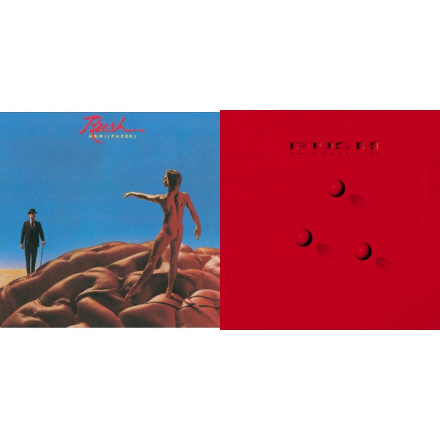 Rush - Hemispheres (180G) & Hold Your Fire (180G) - LP Vinyl Bundle