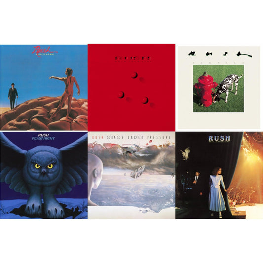 Rush - Fly By Night (180G) & Hemispheres (180G) & Exit Stage Left (180G) & Signals (180G) & Grace Under Pressure (180G) & Hold Your Fire (180G) - LP Vinyl Bundle