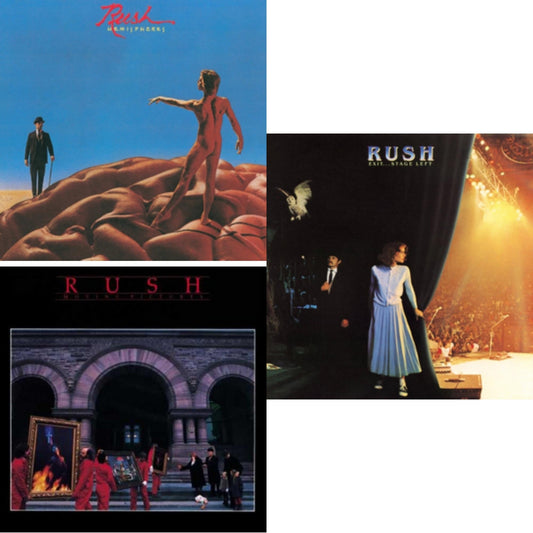 Rush - Hemispheres (180G) & Moving Pictures (180G LP Vinyl/Dl Card) & Exit Stage Left (180G)