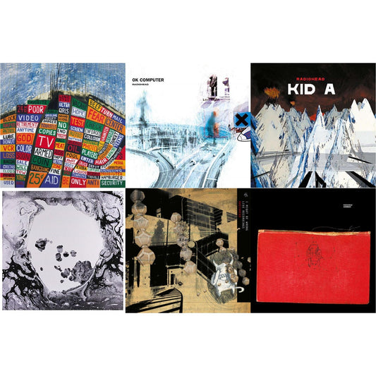 Radiohead - Ok Computer (2LP/180G) & Kid A (2LP/180G) & Amnesiac (2LP/180G) & I Might Be Wrong & Hail To The Thief (2LP/45 RPM/180G) & Moon Shaped Pool (Foil Gatefold Cover)