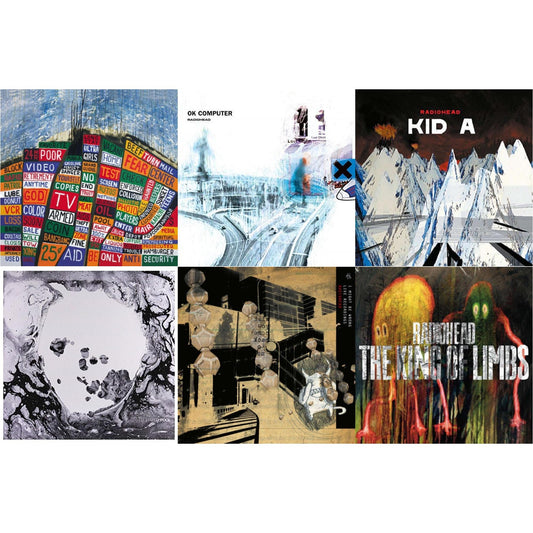Radiohead - Ok Computer (2LP/180G) & Kid A (2LP/180G) & I Might Be Wrong & Hail To The Thief (2LP/45 RPM/180G) & King Of Limbs (180G) & Moon Shaped Pool (Foil Gatefold Cover)
