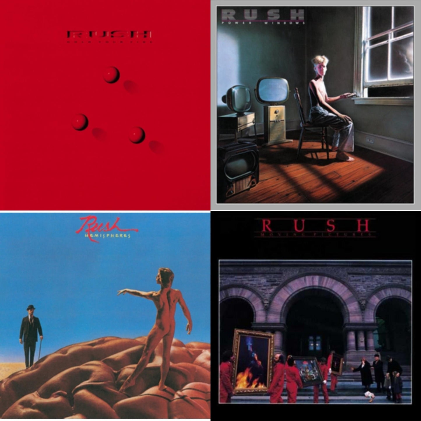 Rush - Hemispheres (180G) & Moving Pictures (180G LP Vinyl/Dl Card) & Power Windows (180G) & Hold Your Fire (180G)