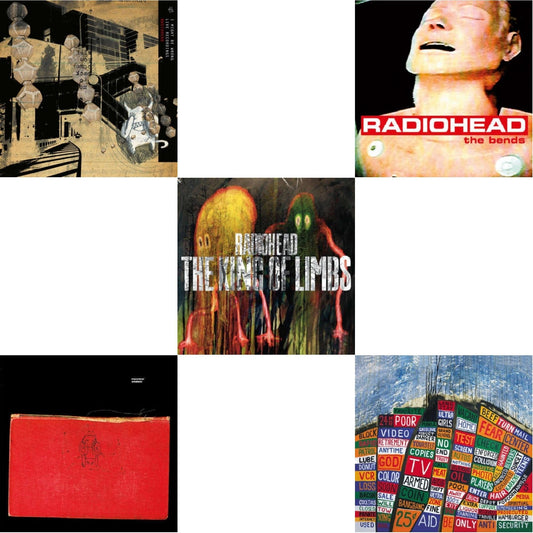 Radiohead - Bends (180G) & Amnesiac (2LP/180G) & I Might Be Wrong & Hail To The Thief (2LP/45 RPM/180G) & King Of Limbs (180G)