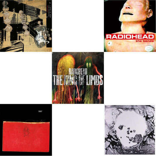 Radiohead - Bends (180G) & Amnesiac (2LP/180G) & I Might Be Wrong & King Of Limbs (180G) & Moon Shaped Pool (Foil Gatefold Cover)