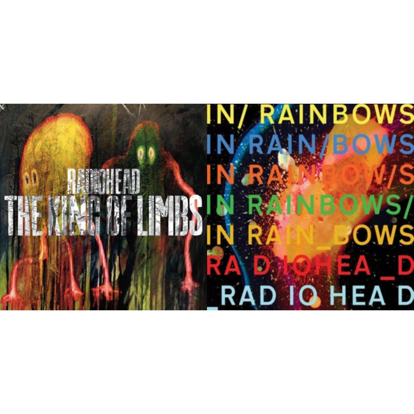 Radiohead - In Rainbows (180G) & King Of Limbs (180G) - LP Vinyl Bundle