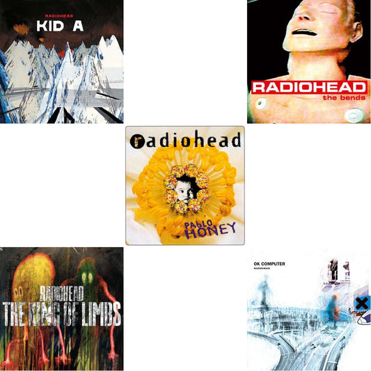 Radiohead - Pablo Honey (180G) & Bends (180G) & Ok Computer (2LP/180G) & Kid A (2LP/180G) & King Of Limbs (180G)