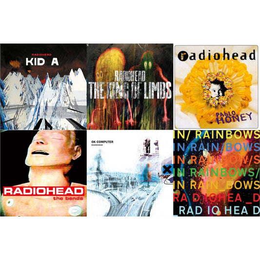 Radiohead - In Rainbows (180G) & Pablo Honey (180G) & Bends (180G) & Ok Computer (2LP/180G) & Kid A (2LP/180G) & King Of Limbs (180G)