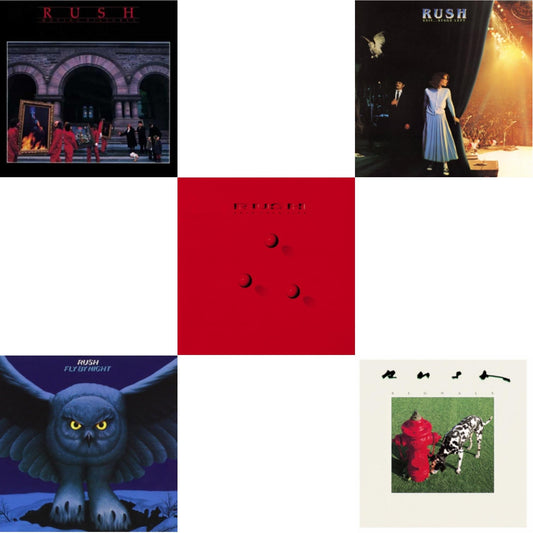 Rush - Fly By Night (180G) & Moving Pictures (180G LP Vinyl/Dl Card) & Exit Stage Left (180G) & Signals (180G) & Hold Your Fire (180G)