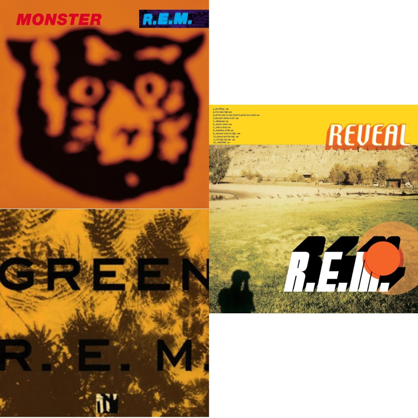 R.E.M. - Green & Monster & Reveal - LP Vinyl Bundle