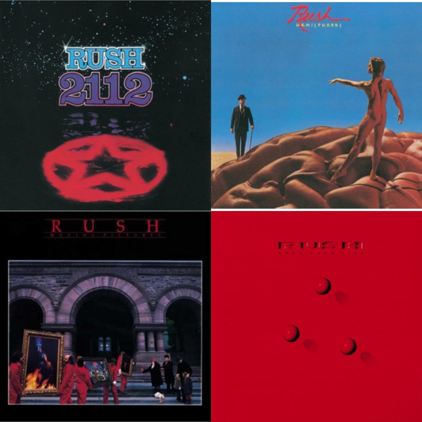 Rush - 2112 (180G) & Hemispheres (180G) & Moving Pictures (180G LP Vinyl/Dl Card) & Hold Your Fire (180G)