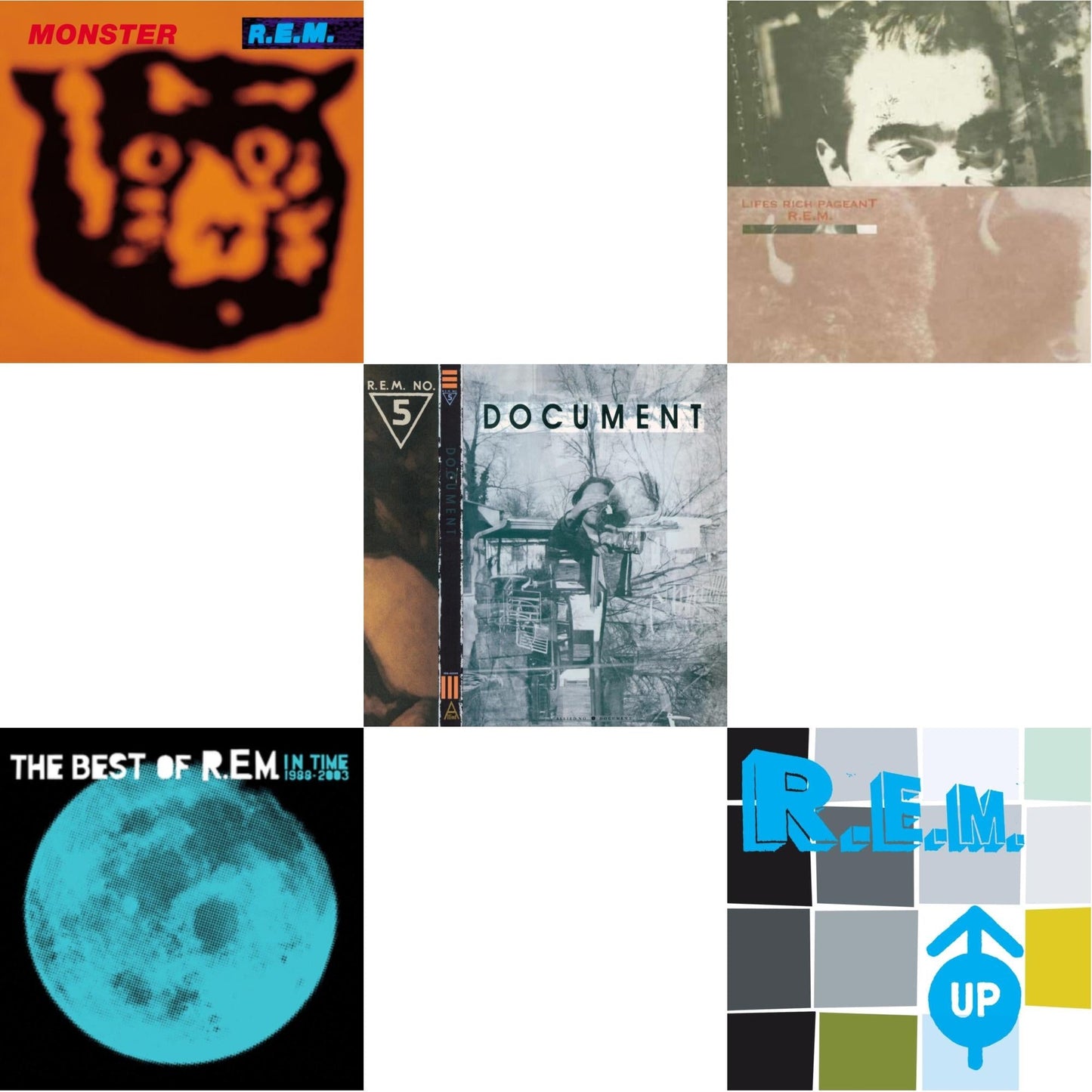 R.E.M. - Document & Lifes Rich Pageant & In Time: The Best Of R.E.M. 1988-2003 (2LP/180G) & Monster & Up (25Th Anniversary) (Deluxe Edition) (2LP)