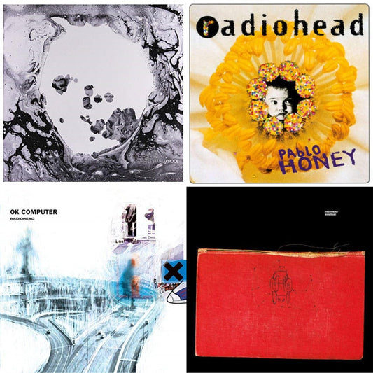 Radiohead - Pablo Honey (180G) & Ok Computer (2LP/180G) & Amnesiac (2LP/180G) & Moon Shaped Pool (Foil Gatefold Cover)
