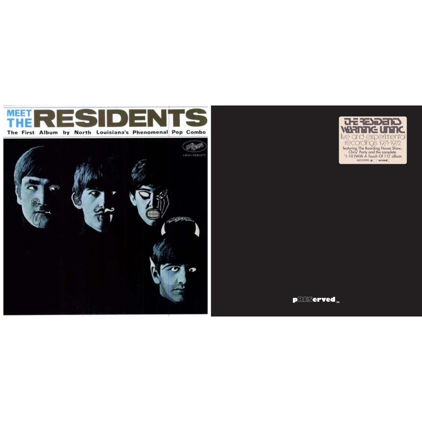 Residents - Warning: Uninc.: Live & Experimental Recordings 1971-1972 (2LP) & Meet The Residents