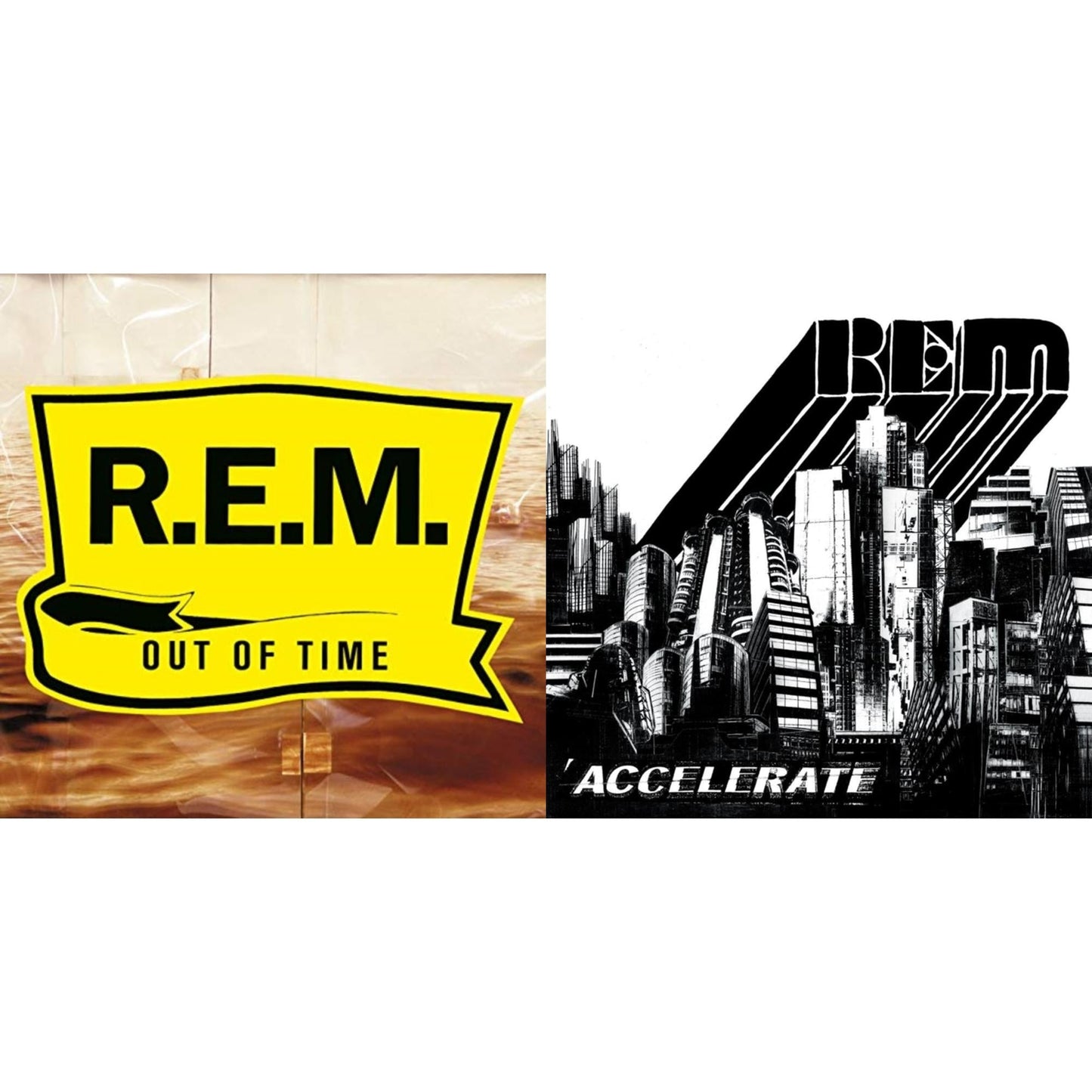 R.E.M. - Out Of Time & Accelerate - LP Vinyl Bundle