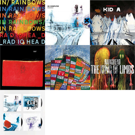 Radiohead - In Rainbows (180G) & Ok Computer (2LP/180G) & Kid A (2LP/180G) & Amnesiac (2LP/180G) & Hail To The Thief (2LP/45 RPM/180G) & King Of Limbs (180G) & Ok Computer Oknotok (3LP/180G)