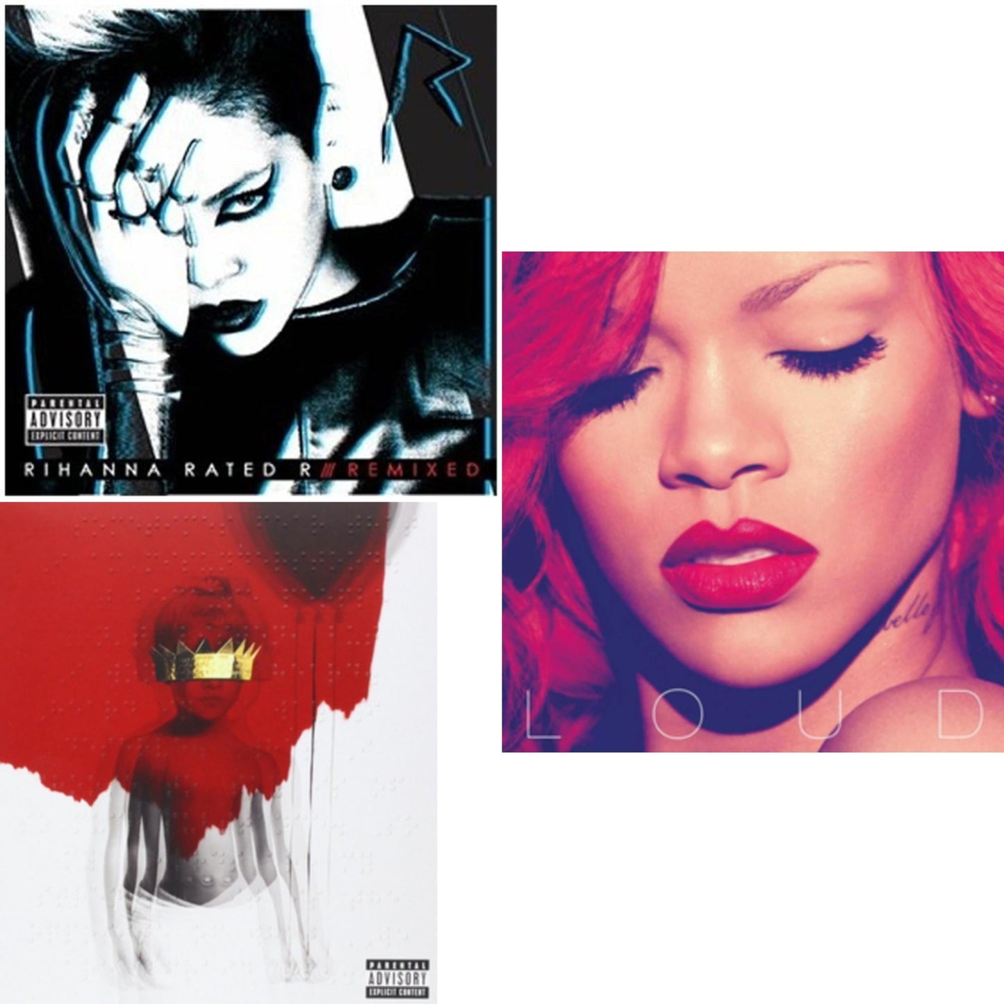 Rihanna - Rated R: Remixed & Loud & Anti (Deluxe/Exp) - CD Bundle
