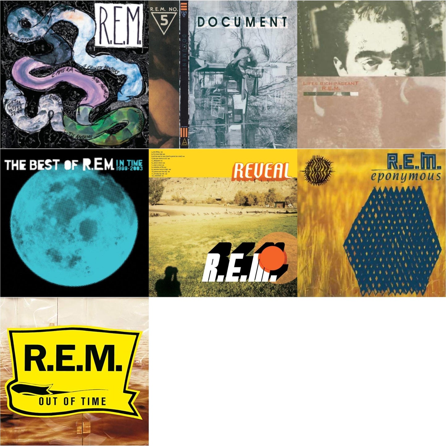 R.E.M. - Document & Reckoning & Lifes Rich Pageant & Eponymous & Out Of Time & In Time: The Best Of R.E.M. 1988-2003 (2LP/180G) & Reveal