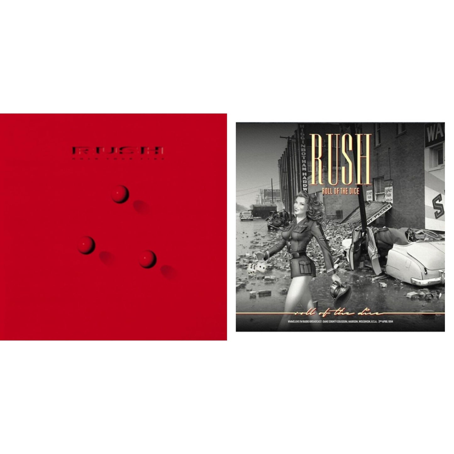 Rush - Hold Your Fire (180G) & Roll Of The Dice - LP Vinyl Bundle