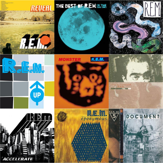 R.E.M. - Document & Reckoning & Lifes Rich Pageant & Eponymous & In Time: The Best Of R.E.M. 1988-2003 (2LP/180G) & Monster & Up (25Th Anniversary) (Deluxe Edition) (2LP) & Reveal & Accelerate