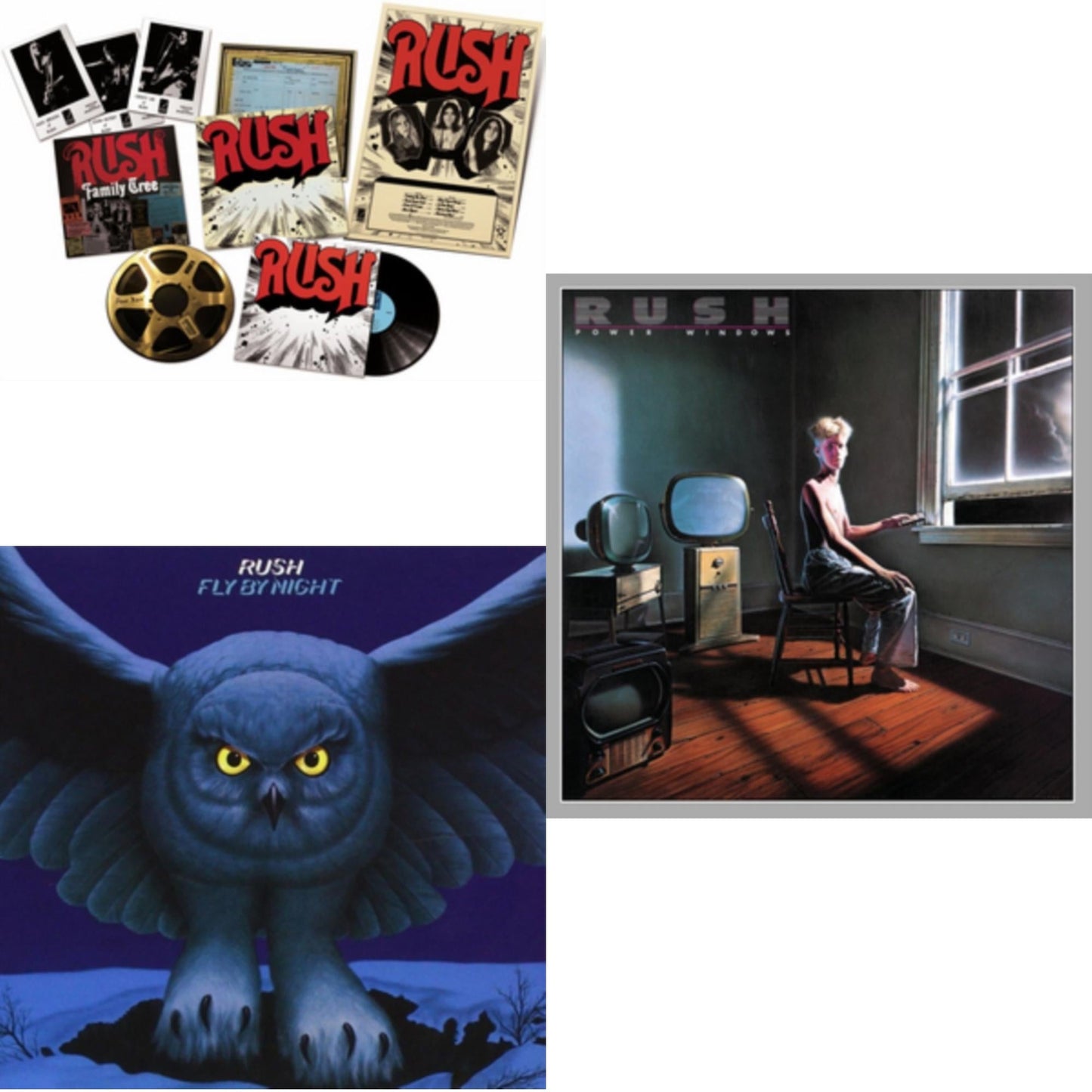 Rush - Rush (Rediscovered LP Box) (180G) & Fly By Night (180G) & Power Windows (180G)