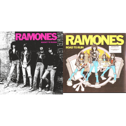 Ramones - Rocket To Russia (Remastered) & Road To Ruin (Remastered) - LP Vinyl Bundle