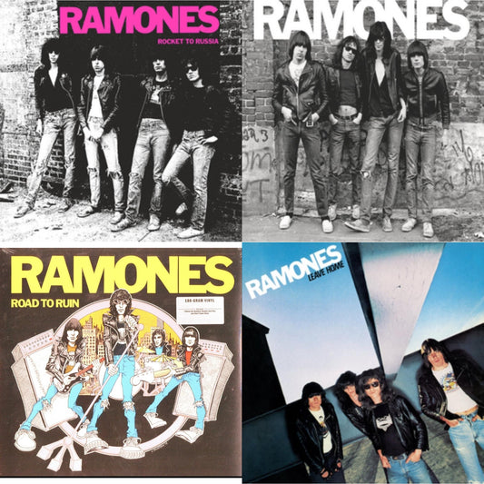 Ramones - Rocket To Russia (Remastered) & Ramones (Remastered) & Leave Home (Remastered) & Road To Ruin (Remastered) - LP Vinyl Bundle