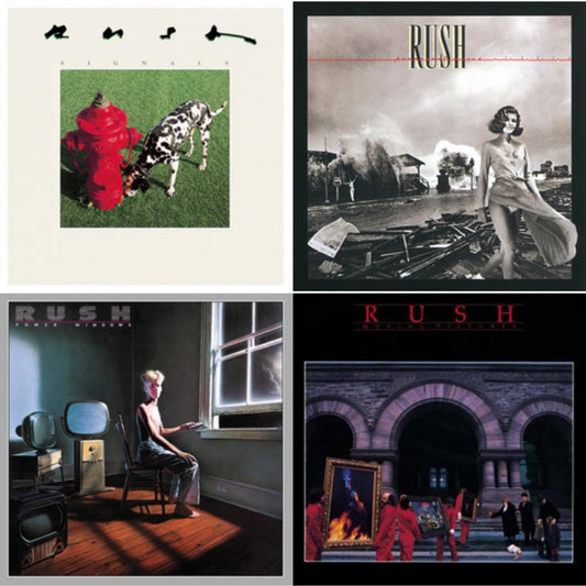 Rush - Permanent Waves (180G) & Moving Pictures (180G LP Vinyl/Dl Card) & Signals (180G) & Power Windows (180G)