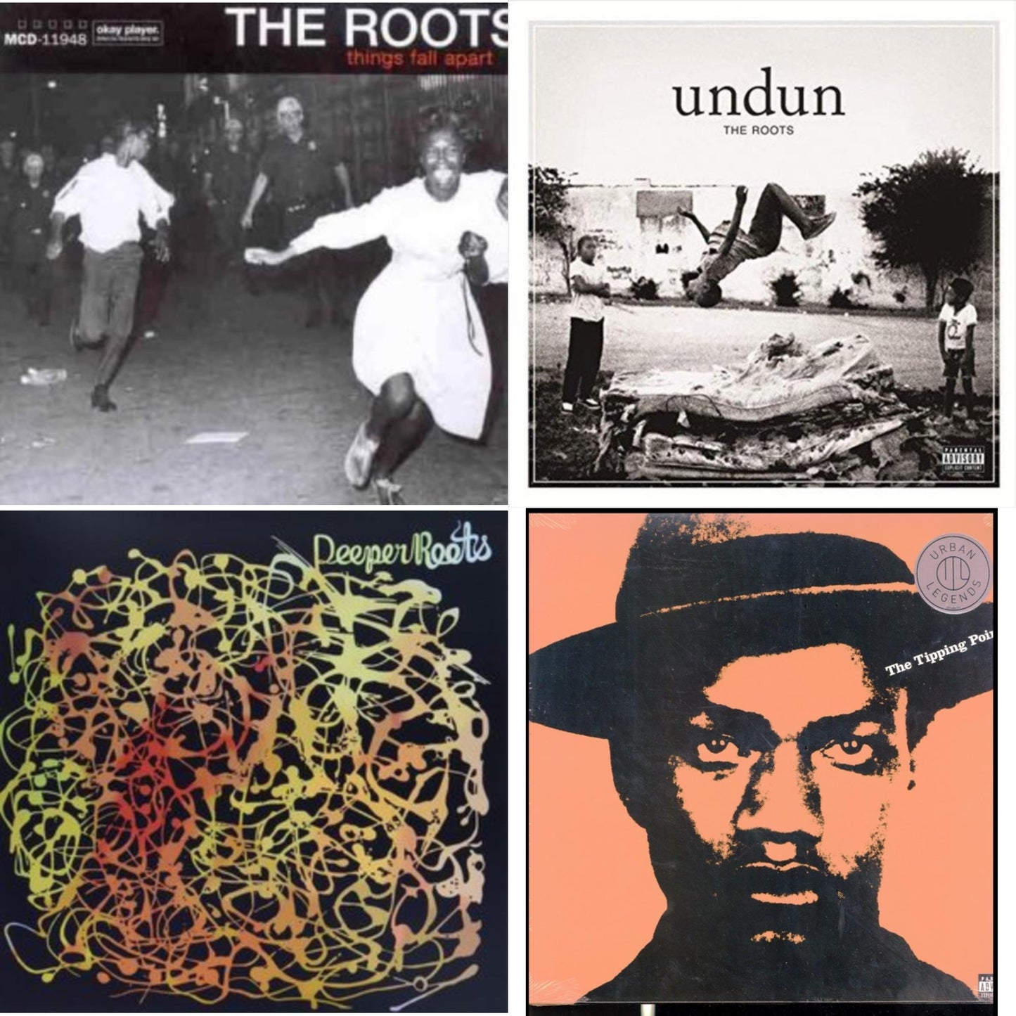 Roots - Things Fall Apart & Undun & Tipping Point & Deeper Roots - LP Vinyl Bundle