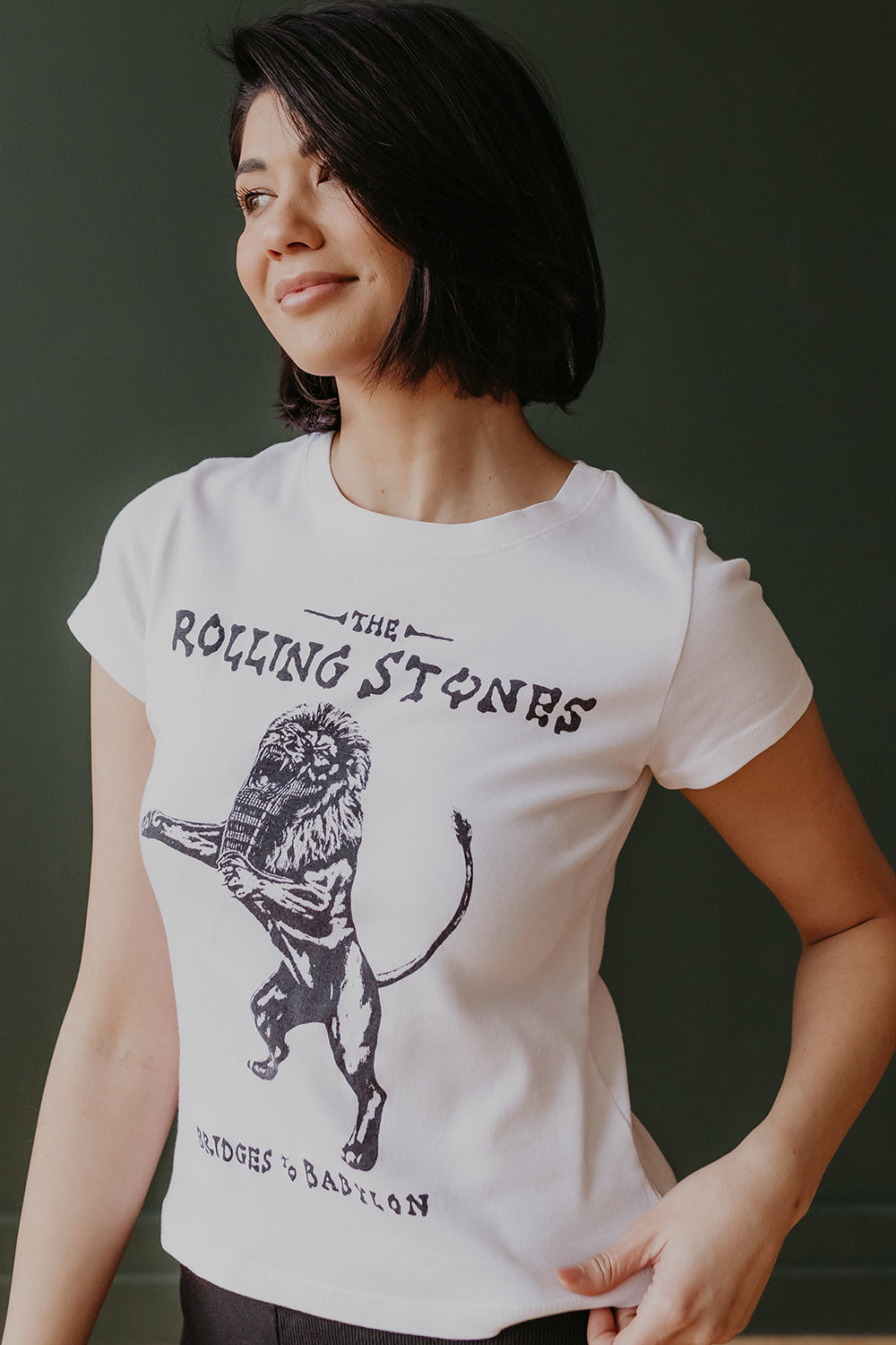 Rolling Stones Bridges to Babylon Womens Baby Tee Shirt