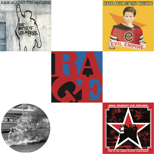 Rage Against The Machine - Live At The Grand Olympic Auditorium (2LP/180G Vinyl) & Renegades (180G LP Vinyl) & Battle Of Los Angeles (180G LP Vinyl) & Evil Empire (Pa) (180G) & Rage Against The Machine (X) (Picture Disc)