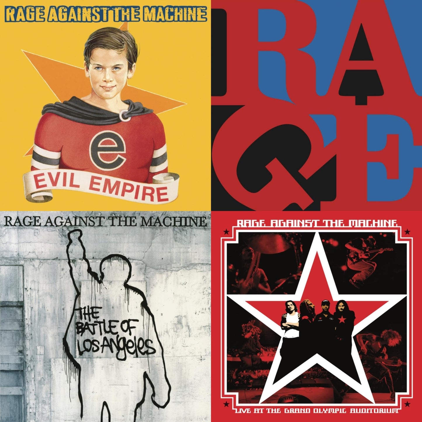Rage Against The Machine - Live At The Grand Olympic Auditorium (2LP/180G Vinyl) & Renegades (180G LP Vinyl) & Battle Of Los Angeles (180G LP Vinyl) & Evil Empire (Pa) (180G)