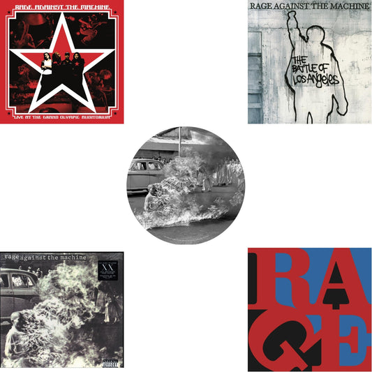 Rage Against The Machine - Live At The Grand Olympic Auditorium (2LP/180G Vinyl) & Rage Against The Machine & Rage Against The Machine (X) (Picture Disc) & Battle Of Los Angeles (180G LP Vinyl) & Renegades (180G LP Vinyl)