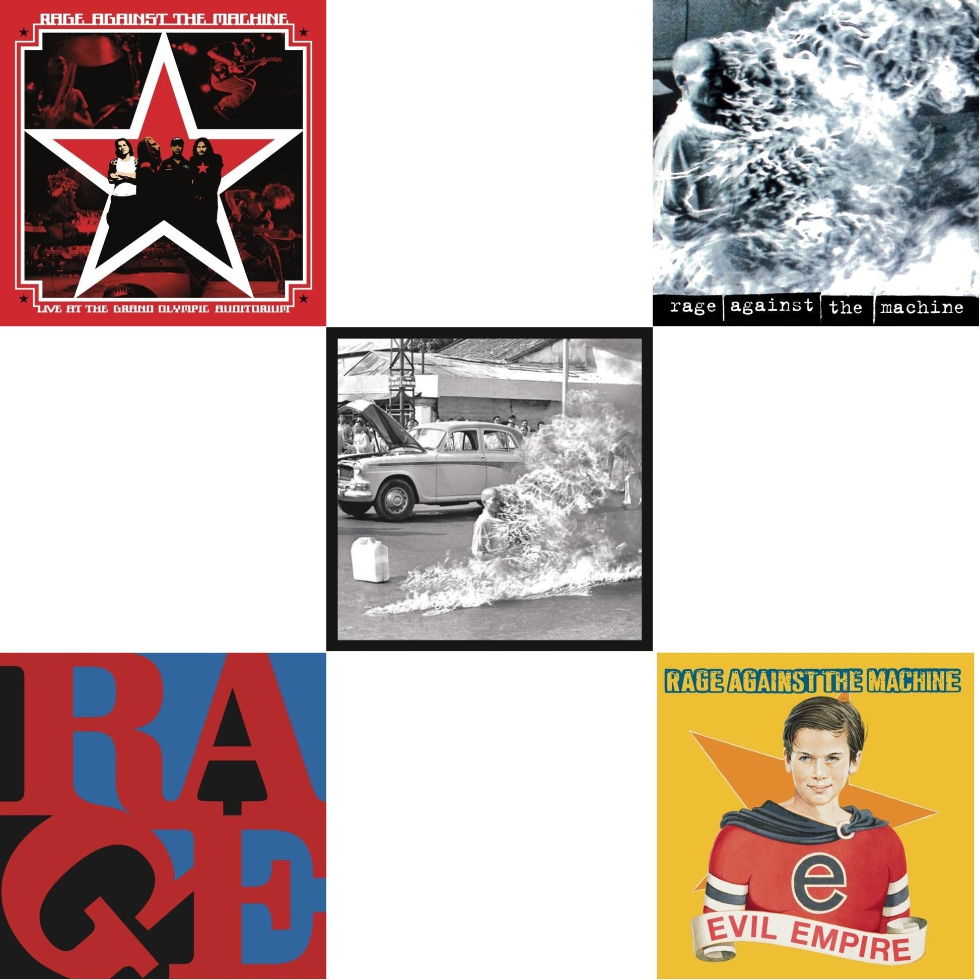 Rage Against The Machine - Evil Empire & Rage Against The Machine (20Th Anniversary) & Rage Against The Machine & Live At The Grand Olympic Auditorium & Renegades - CD Bundle