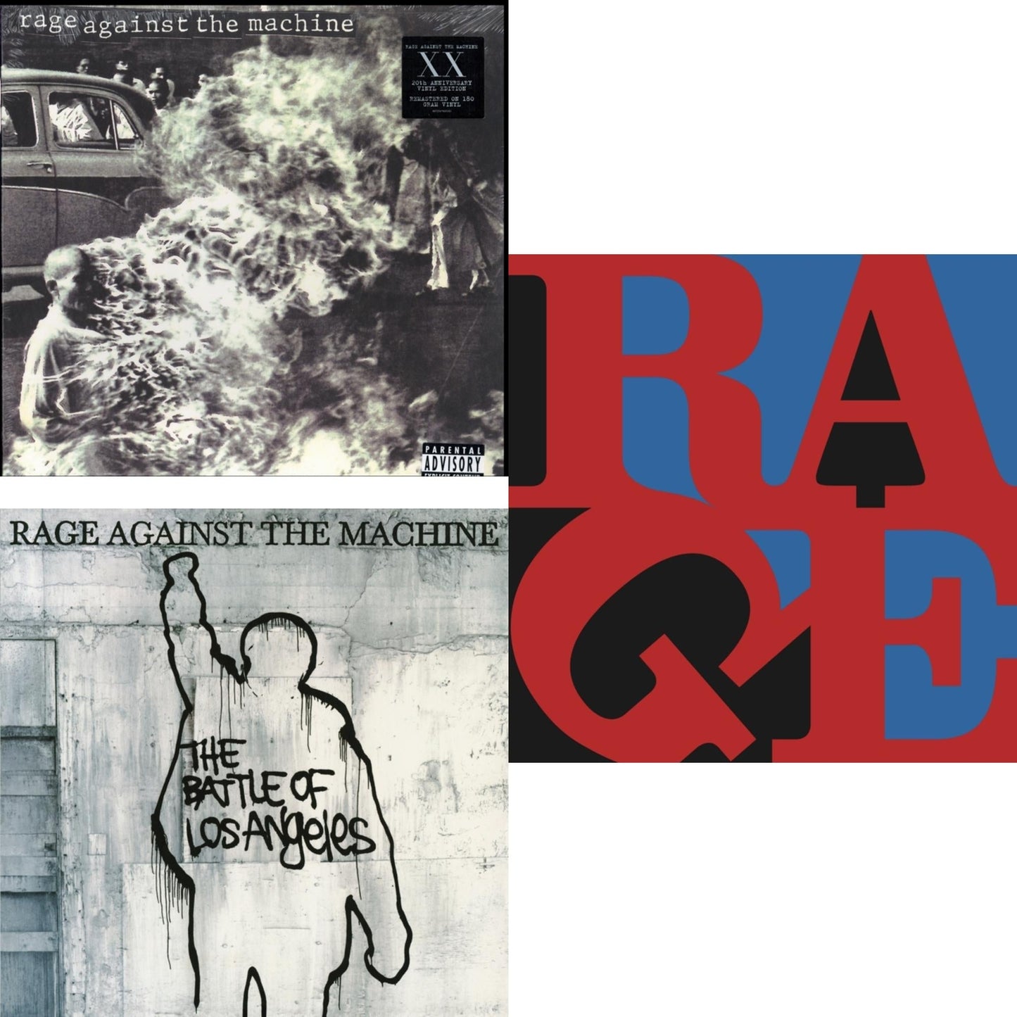 Rage Against The Machine - Renegades (180G LP Vinyl) & Battle Of Los Angeles (180G LP Vinyl) & Rage Against The Machine