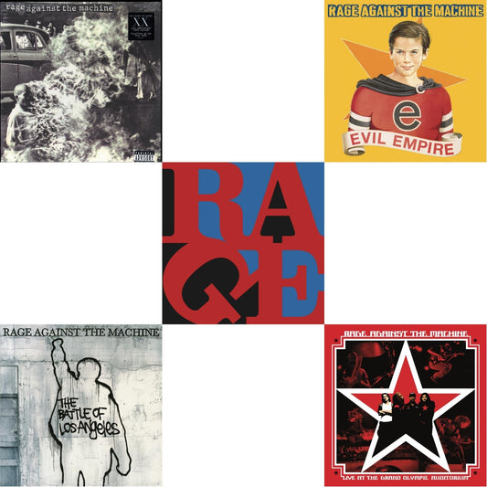 Rage Against The Machine - Live At The Grand Olympic Auditorium (2LP/180G Vinyl) & Renegades (180G LP Vinyl) & Battle Of Los Angeles (180G LP Vinyl) & Evil Empire (Pa) (180G) & Rage Against The Machine