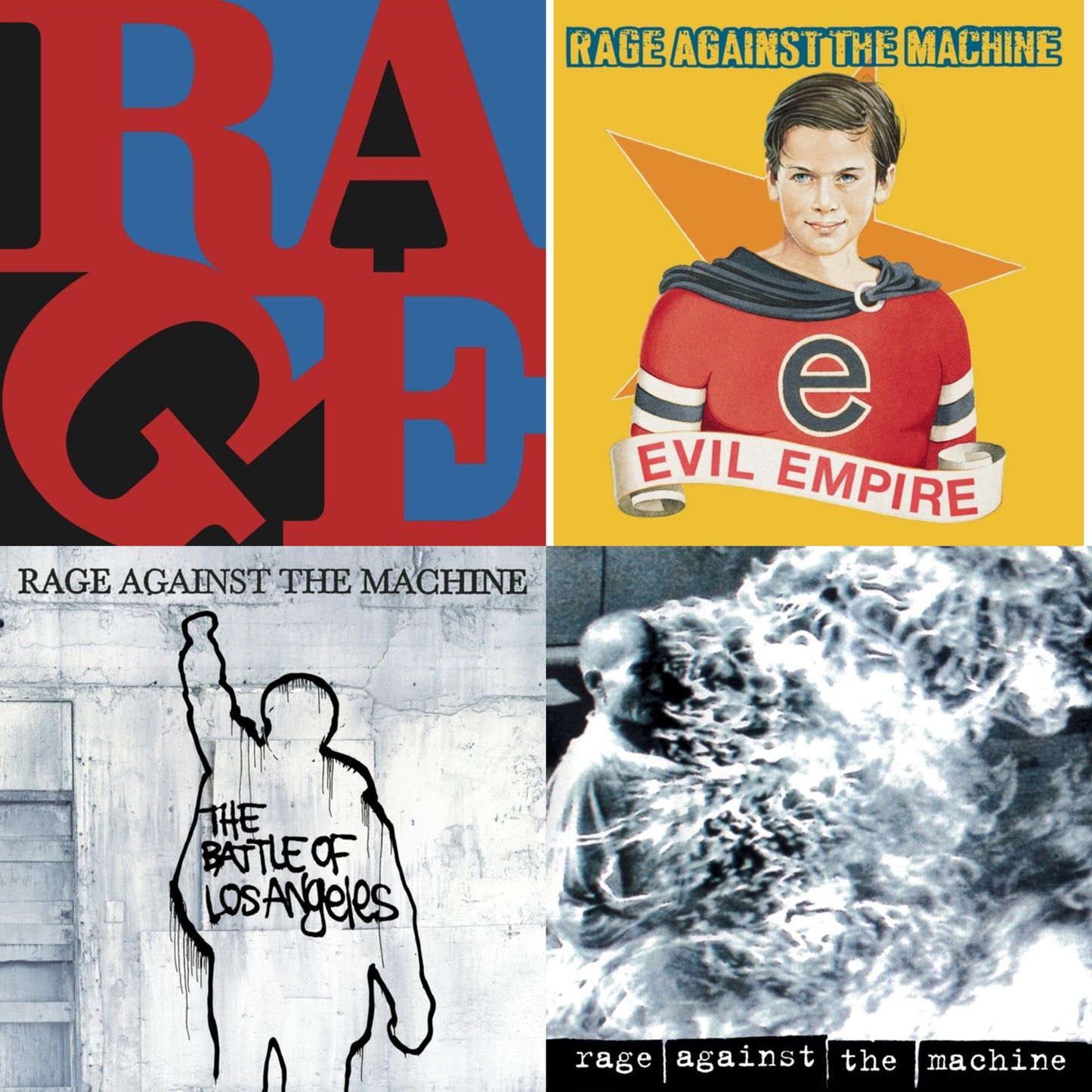 Rage Against The Machine - Evil Empire & Battle Of Los Angeles & Rage Against The Machine & Renegades - CD Bundle