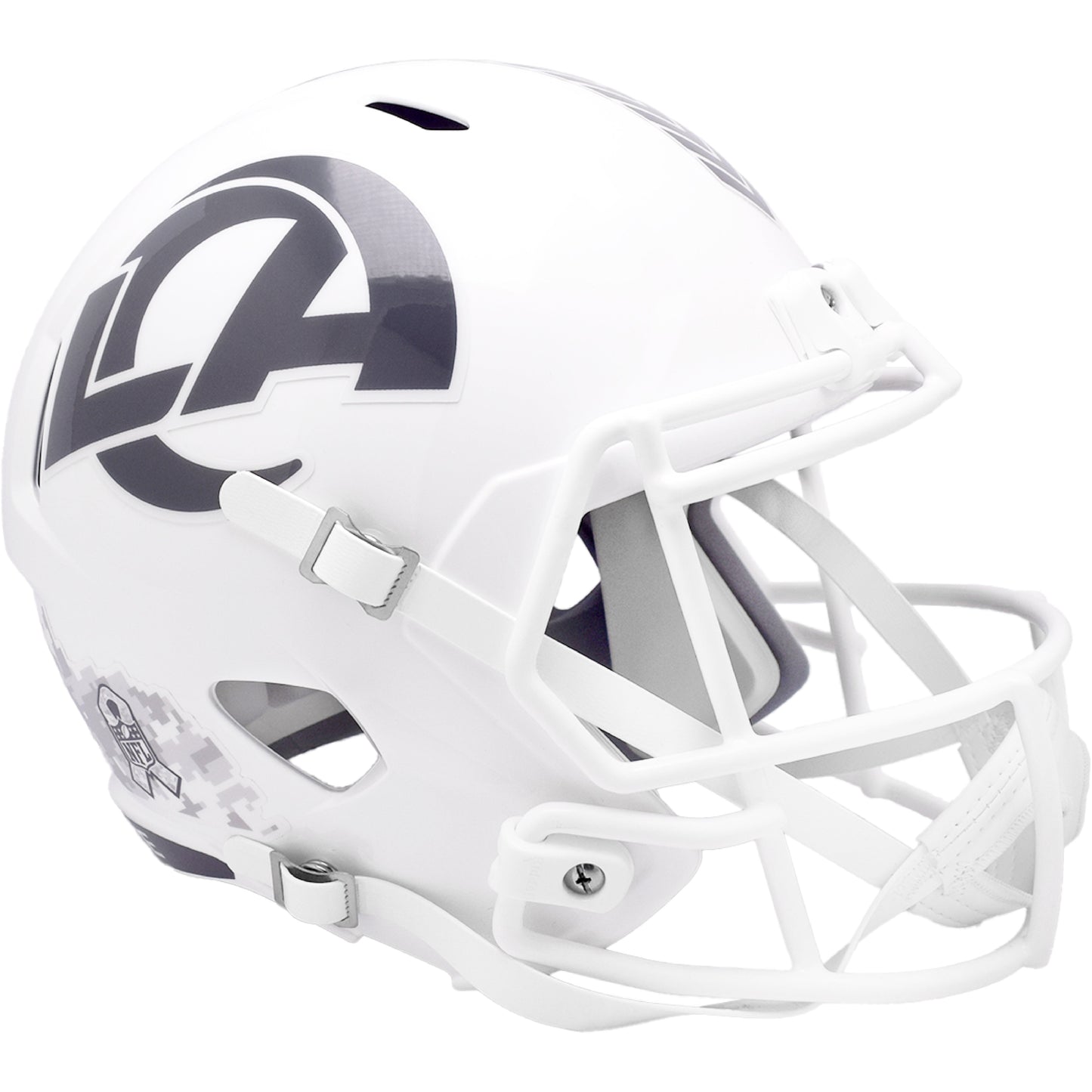 Los Angeles Rams 2024 Salute to Service Riddell Speed Replica Football Helmet