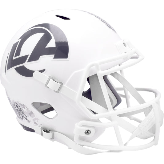 Los Angeles Rams 2024 Salute to Service Riddell Speed Replica Football Helmet