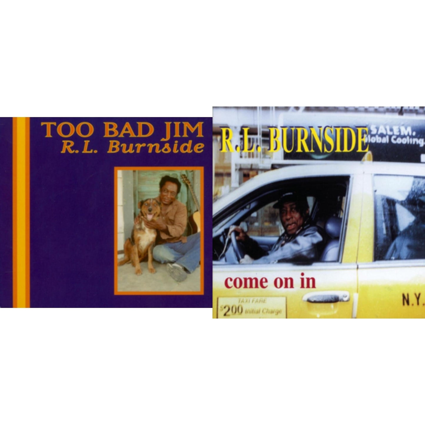 R.L. Burnside - Too Bad Jim & Come On In - LP Vinyl Bundle
