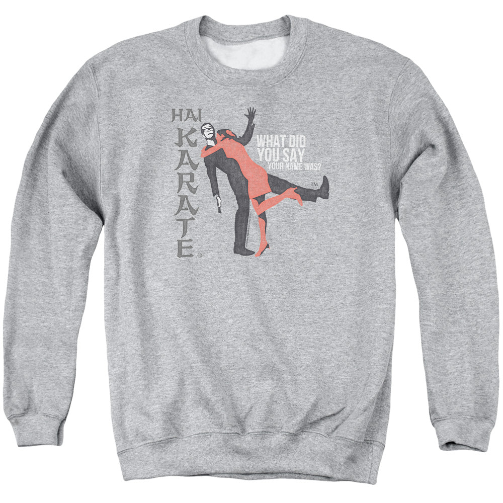 Hai Karate Name Mens Crewneck Sweatshirt Athletic Heather