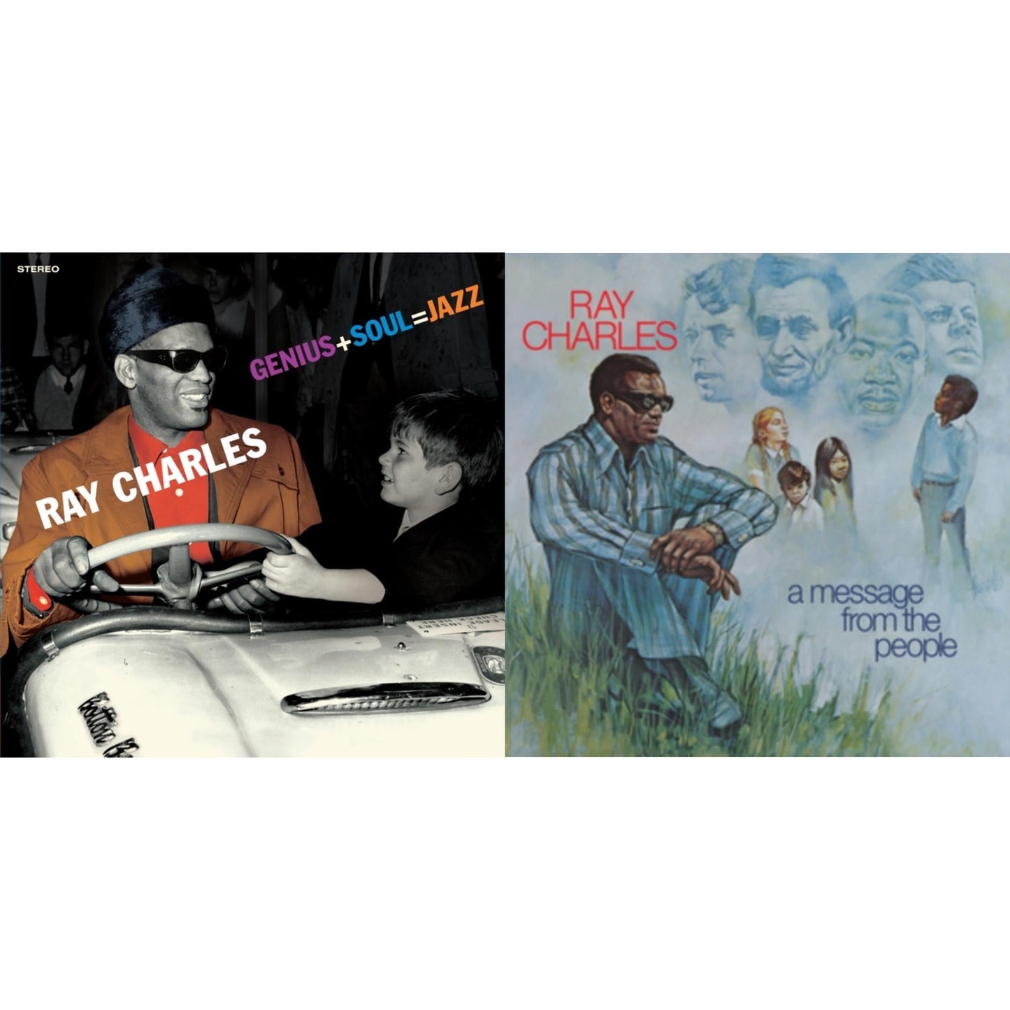 Ray Charles - Genius + Soul = Jazz (Orange LP Vinyl) & Message From The People (140G)