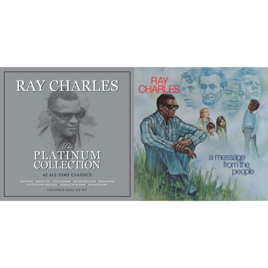 Ray Charles - Platinum Collection (White LP Vinyl) & Message From The People (140G)